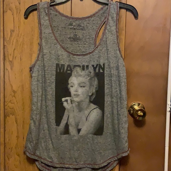 Gray Marilyn Monroe Tank Top - Picture 1 of 3